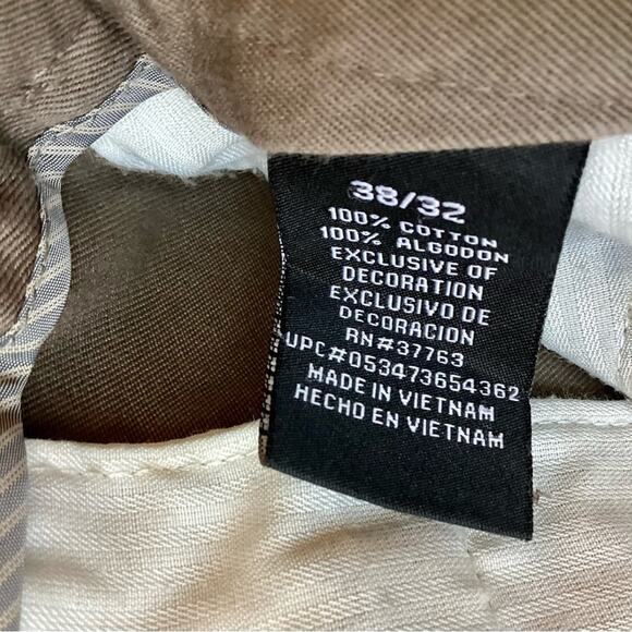 Perry Ellis Portfolio Khaki Pant, 38x32 - Picture 5 of 8